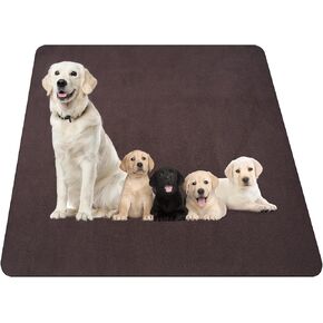 Reusable Dog Pee Pad for Floor, Large Washable Puppy Playpen Training Mat with Fast Absorbency, Non-Slip Pet Whelping Mat for Crate, Sofa, Bed