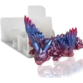 Gemstone Dragon Resin Mold, 3D Crystal Dragon Silicone Mold Dragon Figurine DIY Resin Molds for Epoxy Resin Art Gift Home Decor