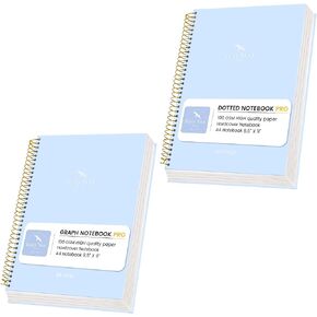 Flying Eagle 8.5 × 11 GRAPE Notebook Blue & Spiral Dot Grid دفتر