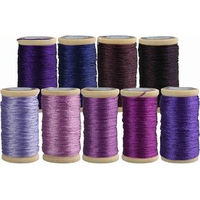 Bright 3-Strand ice Silk Tassel Thread, Sturdy and Non Fading Woven Thread(14)