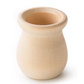 Pinehurst Crafts Premium غير المكتمل كوب شمعة فول خشبي غير مكتمل ، رائع للشمعة ، وعاء العسل أو وعاء الزهور ، 1-9/16 بوصة (7/8 بوصة) ، حزمة 4