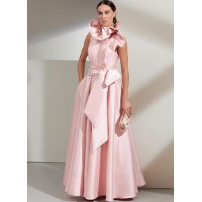 Vogue Misses 'Sash and Forects Syvely Dress Pattern Kit ، Code V1861 ، الأحجام 8-10-12-14-16 ، متعدد الألوان ، متعدد الألوان