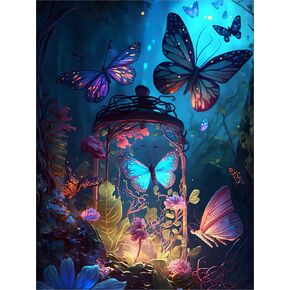 مجموعات فن الماس Filaslft Flower للبالغين ، ومجموعات الطلاء الماس للبالغين ، وطلاء فن الماس المصقول مع الماس مثالي لديكور الجدار المنزلي 12x16 بوصة in Kuwait