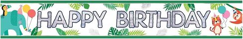 Foil Banner - 12' (Pack Of 1) - Perfect Celebration Decor For Birthday Parties & Celebrations, All Star Birthday, Green in Saudi Arabia