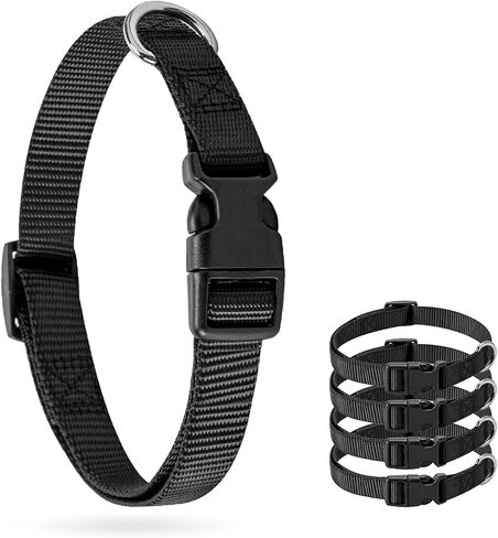 BARKLESS 4 Pcs Dog Collars, Pack of 4 Thin Collar Specifically for Dog Recovery Collar, Dog Muzzle, Headcollars, Soft and Lightweight Collar for Small Medium Large Dogs in Saudi Arabia