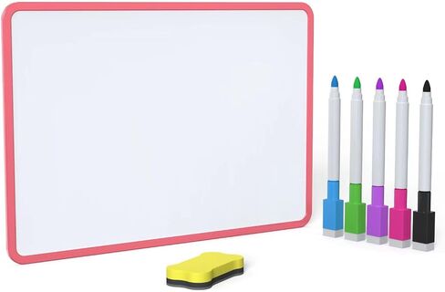Small Whiteboard for Kids, Magnetic Dry Erase White Board with A4 Size, Double Sided Magnetic Whiteboard for School. (Blue) in Saudi Arabia