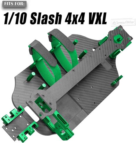 RC ألياف الكربون هيكل درع درع حارس ترقيات حماية الحرس جزء من 1/10 SLASH 4x4 4WD VXL ، لوحة حارس الهيكل الخلفي الأمامي ، الوردي in Saudi Arabia