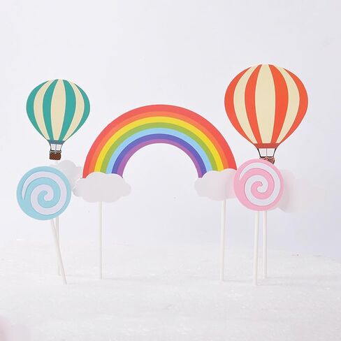 10pcs cupcake topper topper cupcake topping decoration حفلة عيد ميلاد حزب توبا الزخرفة الحلوى السحابة cloud cupcake اختيارات عيد ميلاد كبير قوس قزح عيد ميلاد سعيد الوردي ، svh152wusilb42359n0yos in Kuwait