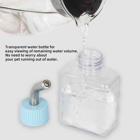 Hanging Water Bottle for Pets, Sugar Glider Cage Accessories Plastic Water Bowl, Drinking Dispenser for Hamster, Hedgehog, Squirrel, Chinchillas, Chew-Proof Pet Supplies (Green, S) in Saudi Arabia