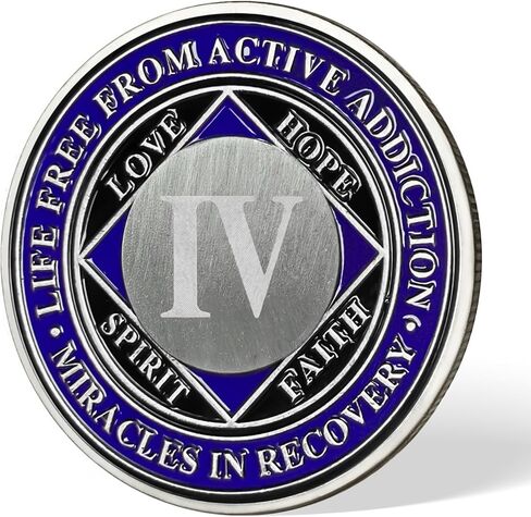 2 Year NA Medallions | Narcotics Anonymous Recovery Coins | NA Sobriety Gifts for Men & Women | Celebratory Clean Time Coin for 2-Year Anniversary | NA Chips and Recovery Medallion in Kuwait