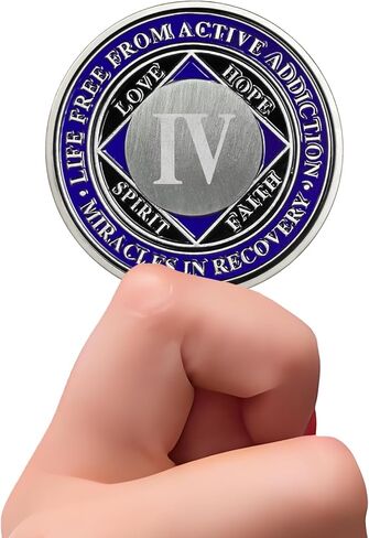 2 Year NA Medallions | Narcotics Anonymous Recovery Coins | NA Sobriety Gifts for Men & Women | Celebratory Clean Time Coin for 2-Year Anniversary | NA Chips and Recovery Medallion in Kuwait