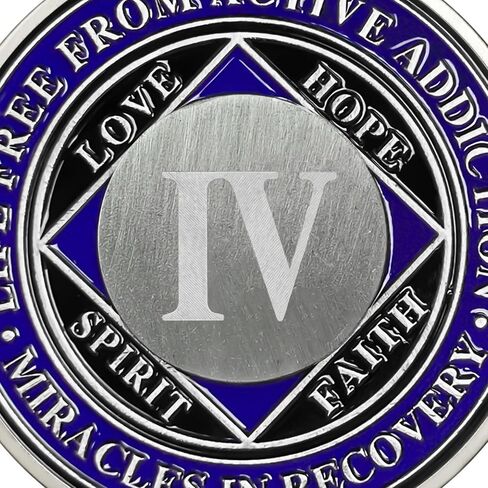 2 Year NA Medallions | Narcotics Anonymous Recovery Coins | NA Sobriety Gifts for Men & Women | Celebratory Clean Time Coin for 2-Year Anniversary | NA Chips and Recovery Medallion in Kuwait