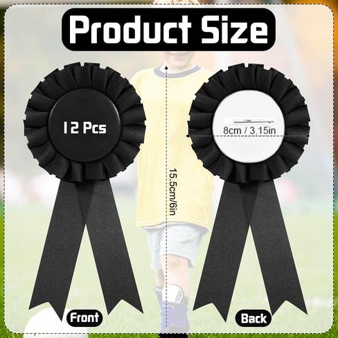 12 PCS Award Blank Award Robbon Rosette Ribbon Medals تجعل شرائط الفوز بالشرائط الخاصة بأشرطة Place Place Ribbons أشرطة شريفة للمدرسة الرياضية للمنافسة (Blue) in Kuwait