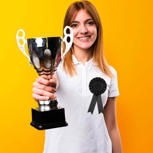12 PCS Award Blank Award Robbon Rosette Ribbon Medals تجعل شرائط الفوز بالشرائط الخاصة بأشرطة Place Place Ribbons أشرطة شريفة للمدرسة الرياضية للمنافسة (Blue) in Kuwait