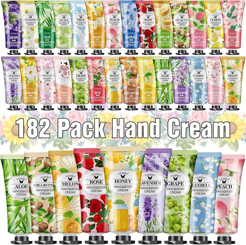 140 Pack Hand Cream Gifts Set For Women, Easter Basket Stuffers, Mothers Day Gifts, Hand Lotion Travel Size for Dry Cracked Hands, Mini Hand Cream for Nurse Week Gifts and Teacher Appreciation Gifts in Kuwait