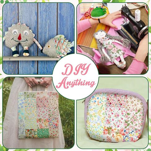 TATUO 30 PCS 10 "Green Floral موضوع خيط القطن مربعات الأزهار الأزهار الأزهار الأزهار الأزهار مربع لخياطة Scrapbooking DIY Craft Patchwork in Kuwait