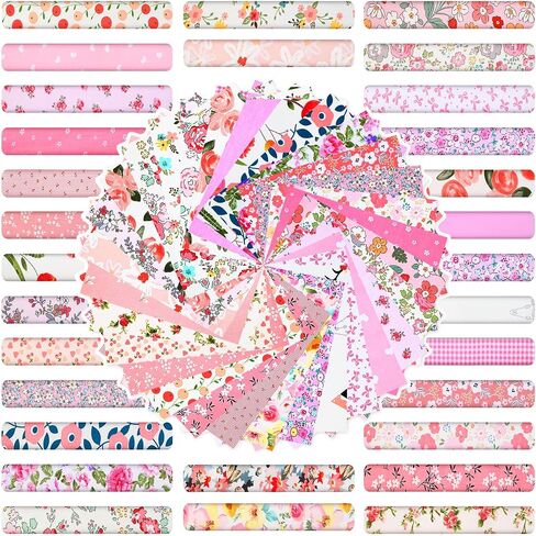 TATUO 30 PCS 10 "Green Floral موضوع خيط القطن مربعات الأزهار الأزهار الأزهار الأزهار الأزهار مربع لخياطة Scrapbooking DIY Craft Patchwork in Kuwait