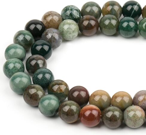 Red Striped Agate 6mm Round Beads, 60 Pcs Natural Stone Gemstone Beads for Jewelry Making, DIY Crafts, Bracelets, Necklaces, and Earrings in Saudi Arabia
