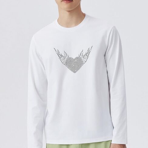 Creatcabin أجنحة الحديد Rhinestone على ملصق Bling Angel Iron على بقع بقع شارات Hot Fix Fixs Repair Repair Transfer Transfer for T-Shirt Facs Letters Hats Party Silver 11.8x8.7inch in Kuwait