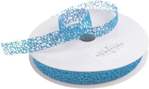 Glitter Web Mesh Ribbon, 5/8-Inch, 25 Yards (Rose Gold) in Saudi Arabia