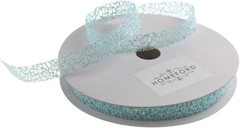 Glitter Web Mesh Ribbon, 5/8-Inch, 25 Yards (Rose Gold) in Saudi Arabia