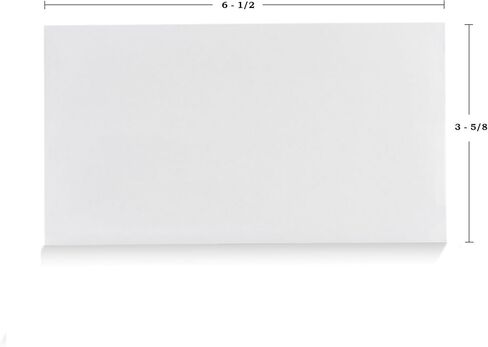 Aimoh #6 3/4 Security Tinted Self-Seal Envelopes - No Window, Size 3-5/8 X 6-1/2 Inches - White - 24 LB - 100 Count (34600) in Kuwait