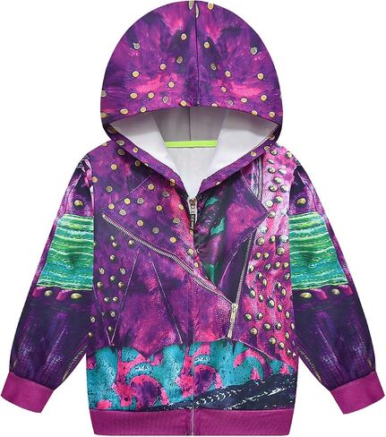 Girls Hoodie Sweatshirt Children Coat Cartoon Outwear Jacket in Kuwait