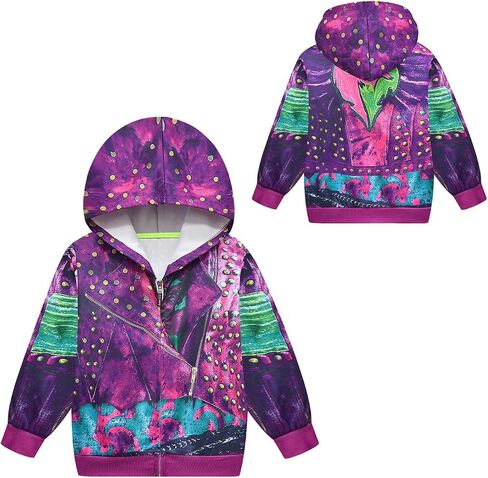 Girls Hoodie Sweatshirt Children Coat Cartoon Outwear Jacket in Kuwait