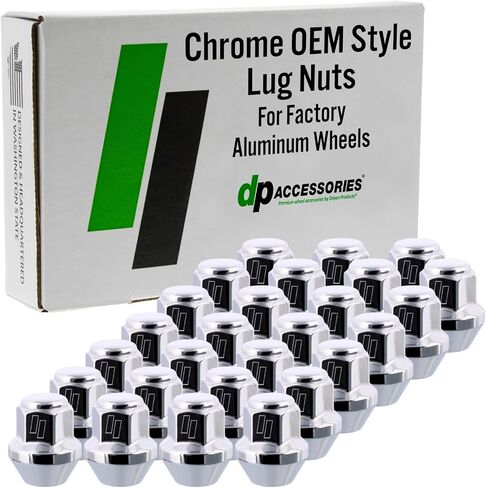 DPAccessories Lug Nuts Compatible with 2021-2024 Ford Bronco - with Aluminum Aftermarket Wheels - Black Lug Nuts - Aftermarket Wheel Lug Nuts - Spline Lug Nut Set - DFOBRO06A-BK/1 in Kuwait