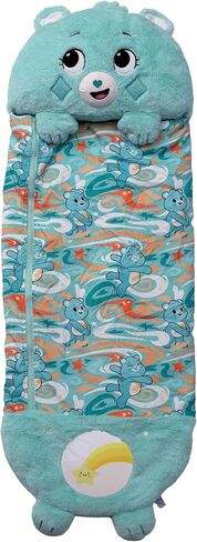 Happy Nappers: Care Bears Sleep Sack Medium - Bedtime Bear - 54 x 20, 2-in-1: Plush Character Opens to Sleeping Bag, Soft Nap & Play Animal, Kids 3+ in Kuwait