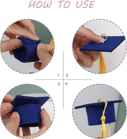 Rsstarxi 24 Pack 2025 Graduation Cupcake Toppers Class of 2025 Cake Decorations Congrats Grad Cap Diploma Cupcake Picks for Proud of You 2025 Graduation Party Cake Decorations Pink in Saudi Arabia