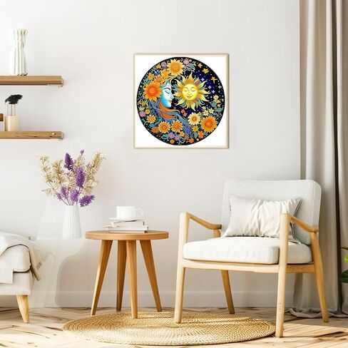 DOMROM Black Cat Diamond Painting Kits for Adults, Cat 5D Special Shape Diamond Painting Kits for Beginners, Crystal Rhinestones Diamond Painting kit for Home Wall Decor Gift 12x12 inch in Saudi Arabia