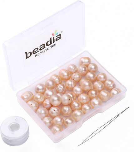 Natural Pearl Beads Potato 10-11mm Pink Freshwater Cultured Loose Gemstone Beads for DIY Jewelry Making 13.8''/Strand HQ in Saudi Arabia
