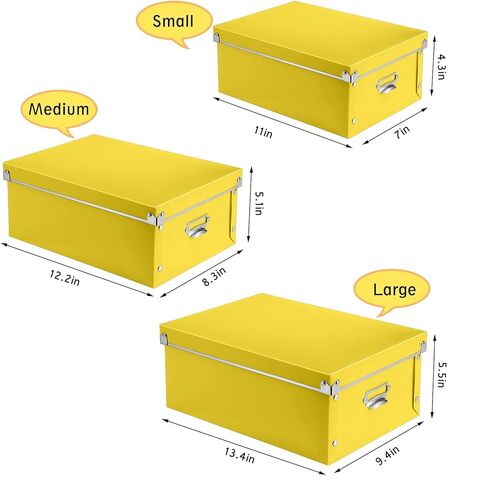 SeekInd صندوق تخزين ، صناديق تخزين مزخرفة مع غطاء ، 3 في مجموعة واحدة ، تثبيت الدبوس الصحفي ، مقاومة للرطوبة ، قابلة للطي لتخزين توفير المساحة ، للملابس ، مستحضرات التجميل ، البطانيات (الأرجواني) in Kuwait
