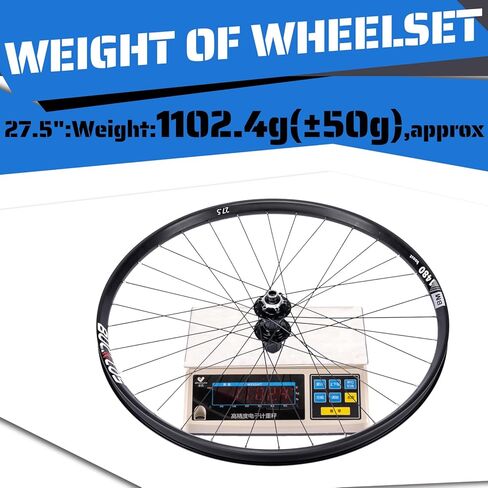 BUCKLOS 27.5/29 inch Thru Axle Boost MTB Wheelset, Front 15 * 110mm Rear 12 * 148mm Disc Brake Mountain Bike Wheel, AL6061 32H 1.9/2.5 Double Wall Clincher Dual, Fit 8 9 10 11 Speed Cassette XC AM DH… in Kuwait