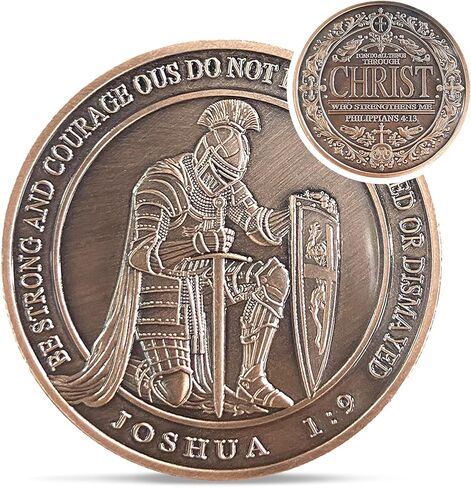 The Lord is My Rock Christian Challenge Coin - Psalm 18:2 Jesus Religious Token - Sailing Anchor God Pocket Bible Verses Chip for Study - Good Luck Commemorative Gifts for Men Women Kids Coworker in Kuwait