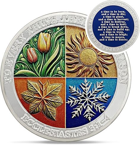 The Lord is My Rock Christian Challenge Coin - Psalm 18:2 Jesus Religious Token - Sailing Anchor God Pocket Bible Verses Chip for Study - Good Luck Commemorative Gifts for Men Women Kids Coworker in Kuwait