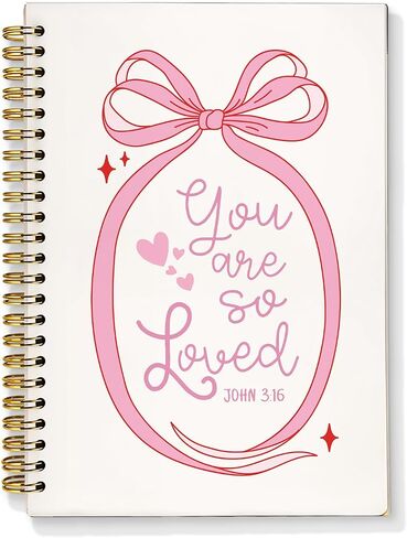 Pink Christian Notebook for Women, God is Good All the Time Bible Journaling, Prayer Journal for Woman, Church Notes Notebook, Scripture Hardcover Spiral Notebooks 5.5x8.3 Inch in Kuwait