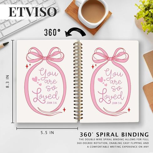 Pink Christian Notebook for Women, God is Good All the Time Bible Journaling, Prayer Journal for Woman, Church Notes Notebook, Scripture Hardcover Spiral Notebooks 5.5x8.3 Inch in Kuwait