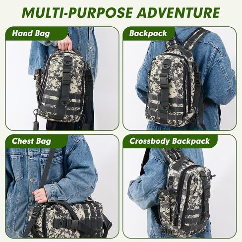 حقيبة صيد السمك المدمجة من Aertiavty، حقيبة صيد مع صندوق أدوات وحامل قضيب حقيبة ظهر رياضية لصيد الأسماك في الهواء الطلق in Kuwait