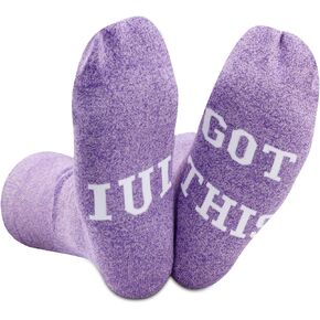 2 Pairs Lucky Gift IUI Got This For Mom/Dad Gift Lucky Fertility IUI Socks Infertility Warrior Gift