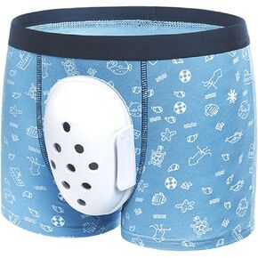 Circumcision Protective Underwear Boxer Briefs for Men Boys Foreskin Cut Protective Cover Boxer Shorts Protect