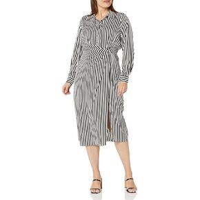 City Chic Plus Size Dress Cassandra in BLK/White Stripe, Size 18 in Kuwait