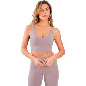 Yogalicious Nude Tech Contouring Cropped Bra Top