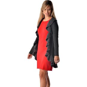 Cashmere Boutique: Women's 100% Pure Cashmere Falbala Style Sweater (3 Colors, Sizes: S/M/L)