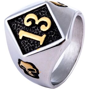 Skull Biker Ring 316L Stainless Steel Jewelry Punk Death Ring for Men