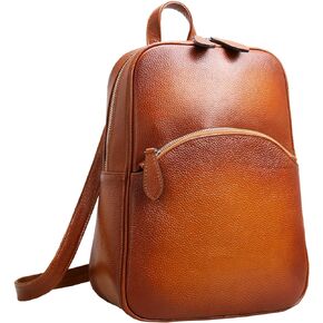 HESHE Leather Backpack Purses for Women Designer Backpack Handbag Anti Theft Rucksack Backpack Casual Daypack