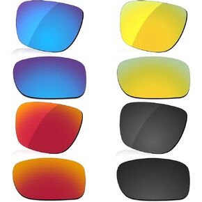 Polarized Lens Replacement for Oakley Holbrook XL OO9417 Sunglass - Dark Black+Ice Blue+Fire Red+Golded Yellow