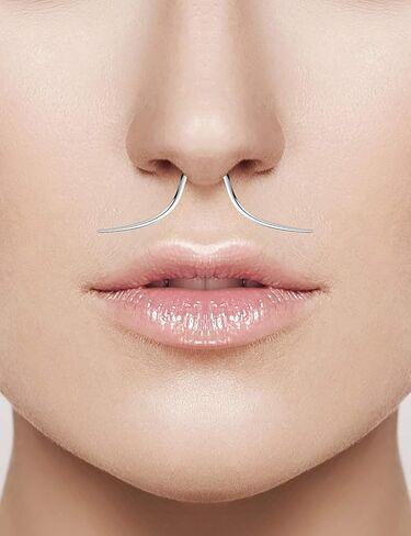 SCERRING 14G الحاجز هوب الأنف خواتم 316L الفولاذ المقاوم للصدأ حدوة الحصان الأنف هوب الدائري الغضروف Daith الزنمة التجنيب هيئة ثقب المجوهرات 14 قطعة in Kuwait