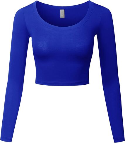 Made by Emma Women's Casual Comfortable Soft Stretch Solid 3/4 Sleeve V-Neck Top in Saudi Arabia